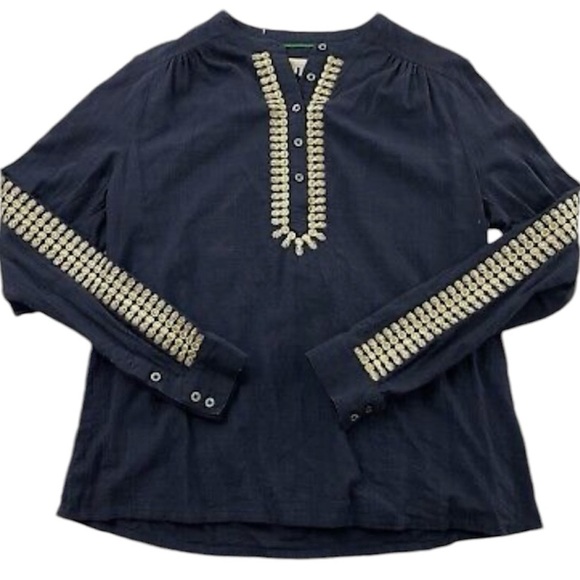 Boden pineapple trimmed tunic, EUC, size 8 - Picture 2 of 6